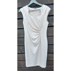 Calvin Klein Women's Soft‎ Pink Fitted A Line Dress *Size 8